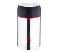 BERGNER Isotherme pour Aliments, Acier Inoxydable, Chromé Mat, 11 x 11 x 23 cm