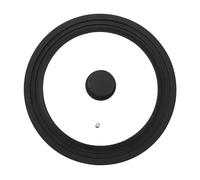 BERGNER Kaiserhoff - Couvercle en Verre Universel pour Les casseroles, Les casseroles et Les casseroles - Taille Universelle de 16/18 / 20 cm - Bouton de Silicone - adapté au Lave-Vaisselle