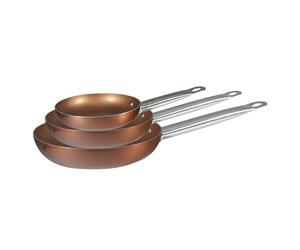 Bergner - Lot de 3 poêles - en Aluminium et cuivre - 20 cm