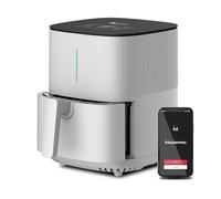 Bergner MasterPRO BY CARLO CRACCO - Friteuse à air 1500W 5L - 12 Programmes - Contrôle tactile LED - Contrôle App - Revêtement antiadhésif - Couleur Blanc