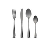 BERGNER MUNICH - Ensemble de couverts 24 pièces en acier inoxydable - noir poli miroir - idéal pour un usage quotidien - lavable au lave-vaisselle - lavable au lave-vaisselle