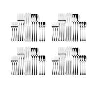 BERGNER MUNICH - Service de couverts en acier inoxydable de 60 pièces, comprenant des couteaux, des cuillères, des fourchettes, des cuillères - Finition élégante en argent - Collection durable