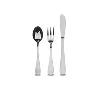 BERGNER MUNICH SILVER SHINY - Set 3PC Children's Cutlery Stainless Steel - Silver Mirror Polished - Durable & Elegant - Lave-vaisselle