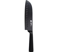 Bergner Noir Lame couteau Santoku, Noir, 17.5 cm