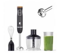 BERGNER OLIVAR | Batteur à main 1000 W | 2 vitesses | Axe démontable en acier inoxydable | Hachoir 600 ml | Batteur à main et verre doseur 600 ml | Dôme anti-éclaboussures | Haute performance