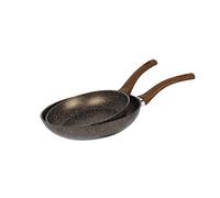 Bergner Root-Lot de 2 poêles à frire de 20 et 24 cm, Aluminium forgé, Anti-adhésif, Convient à tous les types de cuisinières y compris l'induction, Poignée ergonomique, Sans PFOA Poêle à frire durable