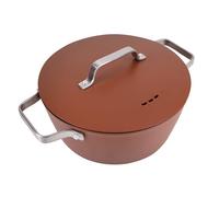 BERGNER SAN IGNACIO Casserole 28 cm avec couvercle, 6 litres, aluminium recyclé pour induction, ligne Agros