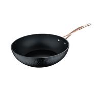Bergner Wok en cuivre Ø28 x 7,8 cm en aluminium forgé de couleur noir mat