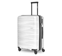 Bergpfeil Article de voyage, Ice White Metallic, Koffer M (66 cm) erweiterbar, Valise rigide Check-in