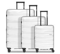Bergpfeil Stammarkel Travel, Blanc glacé métallisé, 3-Set, Lot de 3 valises rigides