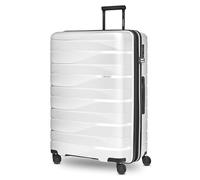 Bergpfeil Stammarkel Travel, Blanc glacé métallisé, L, Valise d'enregistrement rigide