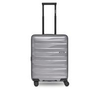 Bergpfeil Travel 4 roues Valise cabine S 55 cm avec soufflet d'extension couleur argent