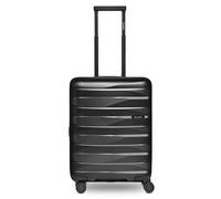 Bergpfeil Travel 4 roues Valise cabine S 55 cm avec soufflet d'extension noir