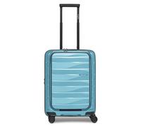 Bergpfeil Travel 4 roulettes Trolley de cabine 55 cm Compartiment pour ordinateur portable avec soufflet d'extension bleu