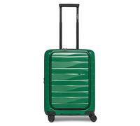 Bergpfeil Travel 4 roulettes Trolley de cabine 55 cm Compartiment pour ordinateur portable avec soufflet d'extension vert