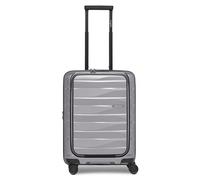 Bergpfeil Travel 4 roulettes Trolley de cabine 55 cm Compartiment pour ordinateur portable avec soufflet d'extension gris