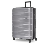 Bergpfeil Trolley Travel L 75 cm 4 roulettes avec soufflet Arctic Silver Metallic