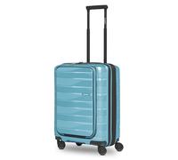 Bergpfeil Valise pour Ordinateur Portable Travel Cabin Trolley with Front Pocket Glacier Blue Metallic Bleu Clair