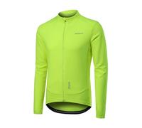 BERGRISAR Maillot de cyclisme à manches longues pour homme Printemps Automne Vélo de route Vélo VTT Maillot, vert fluorescent, XX-Large
