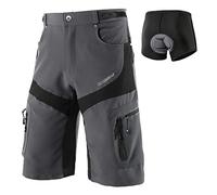 BERGRISAR Short de VTT pour homme - Coupe ample - Avec 6 poches - Respirant et imperméable, M