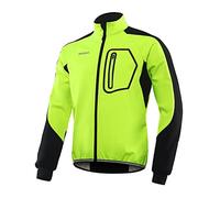 BERGRISAR Veste de cyclisme pour homme Softshell thermique imperméable respirante pour vélo de course MTB, vert, 3XL