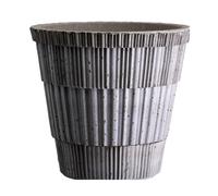 Bergs Potter Cache-pot Atlas raw avec soucoupe Grey. Ø25 cm