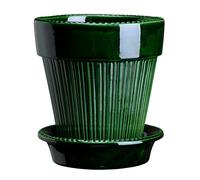 Bergs Potter Cache-pot émaillé Simona Ø16 cm Vert