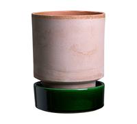 Bergs Potter Pot Hoff Ø16 cm. Raw Rosa-Emerald Green