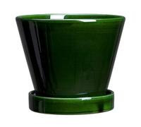 Bergs Potter Pot Julie vitré Ø13cm Green emerald