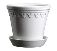 Bergs Potter Pot vitré Københavner Ø12 cm Mineral White