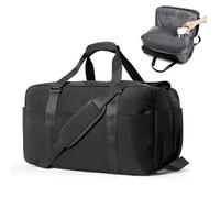 bergsalz Sac De Voyage Compression Avec Pompe,40L Sac De Voyage Cabine Avion Femme Grand Volume, Sous Vide Bagages Cabine 55x30x25,Valise De Cabine Sac De Sport Homme Femme Noir