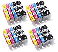 Bergsan 20 Cartouche d'encre Compatible pour Canon 570 XL 571 XL pour Canon PIXMA TS5050 TS6050 MG5750 TS5055 MG6850 TS6051 TS6052 MG5753 MG6851 MG5752 TS5051 TS5053 MG5751 MG7750 TS8050 TS9050