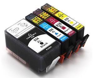 Bergsan Lot de 4 cartouches d'encre avec puce compatibles avec HP 934 XL 935 XL pour HP Officejet Pro 6830 6820 6230 6835 6836 6220 6800 Serie 6825 HP Officejet 6812 6815