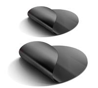 BergsteinerGrill BRATFOLIE, rôtir sans graisse, dième, protection de poêle 24 cm pour une cuisson propre, sans BPA et sans PFOA, spatule, cuisson saine, Noir , Set 3 ( 2er Pack Bratfolie (24 & 28 cm)