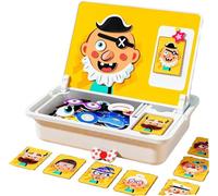 bergxperten 3D Magnétique - Un Univers à Construire Jeu de Puzzles magnétiques Double Face pour Enfants avec Tableau Artistique Interchangeable