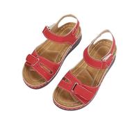 bergxperten Belyra Paris Sandale orthopédique tendance antidérapantes, avec talon compensé/hauts, en cuir synthétique, lanières croisées, fermeture éclair, style bohème, élégantes et tendance