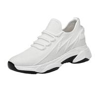bergxperten Chaussures compensées Fromevo Baskets Rehaussantes Homme and Madame, Talon Invisible 4/6/8 /10cm, Maille, Bout Rond, Chaussures de Sports, Mode
