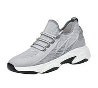 bergxperten Chaussures compensées Fromevo Baskets Rehaussantes Homme and Madame, Talon Invisible 4/6/8 /10cm, Maille, Bout Rond, Chaussures de Sports, Mode