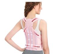 bergxperten formeup Correcteur de posture - 4 renforts dorsaux Posture Correcteur Dos Homme et Femme - Ceinture Dorsale Lombaire Réglable et Respirante, Redresseur Dos Droit Invisible
