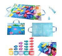 bergxperten Jeu de Pêche Montessori en Solo/Duo - Apprendre en s’Amusant - 2 à 6 Ans，Jeu éducatif sur la pêche pour Les Enfants de 2 Ans : Apprendre en Jouant