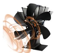 bergxperten kimeo PoêleBoost | Ventilateur pour poêle à bois silencieux | Diffusion de chaleur efficace - Diffusion Homogène de la Chaleur, Sans Électricité, Compatible Poêles à Bois et Cheminées