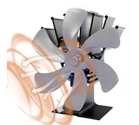 bergxperten kimeo PoêleBoost | Ventilateur pour poêle à bois silencieux | Diffusion de chaleur efficace - Diffusion Homogène de la Chaleur, Sans Électricité, Compatible Poêles à Bois et Cheminées