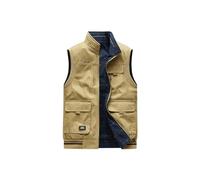 bergxperten Lenoir Paris Gilet de luxe pour homme Gilet utilitaire en coton sans manches pour homme d'extérieur avec plusieurs poches, veste décontractée