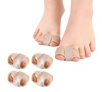 bergxperten Maison Amélie OrthoDoux Séparateurs d'orteils en gel 4 pièces, correcteurs confortables, protecteurs d'orteils ajustables, élastiques, réutilisables, adaptés chaussures fermées et sport