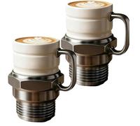 bergxperten Peateer Mug Créatif en Forme de Bougie d’Allumage Design unique conçu pour les passionnés d'automobile adapté aux cuisines bureaux et bars