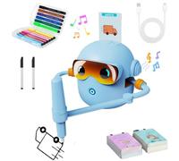 bergxperten Pictobot Robot Le Compagnon éducatif Qui Fait Aimer Le Dessin, Robot Dessinateur Enfant Rechargeable avec Stylo & 100 Cartes - Jouet Éducatif Interactif sans Écran, dès 3 Ans