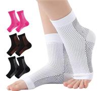 bergxperten santellia NeuroMarche+ - Chaussettes de Compression Neuro-Apaisantes pour Homme/Femme, Sans Orteil, Respirantes, pour Chevilles et Pieds, Sport et Course à Pied