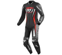 Berik Absolute GP Combinaison moto une pièce en cuir, Noir/Gris/Rouge, Taille 52