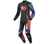 Berik Absolute GP Combinaison moto une pièce en cuir, noir/rouge/bleu, Taille 54