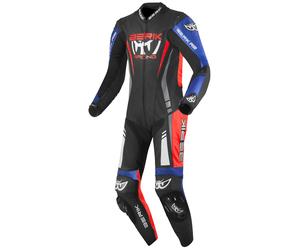 Berik Absolute GP Combinaison moto une pièce en cuir, noir/rouge/bleu, Taille 58